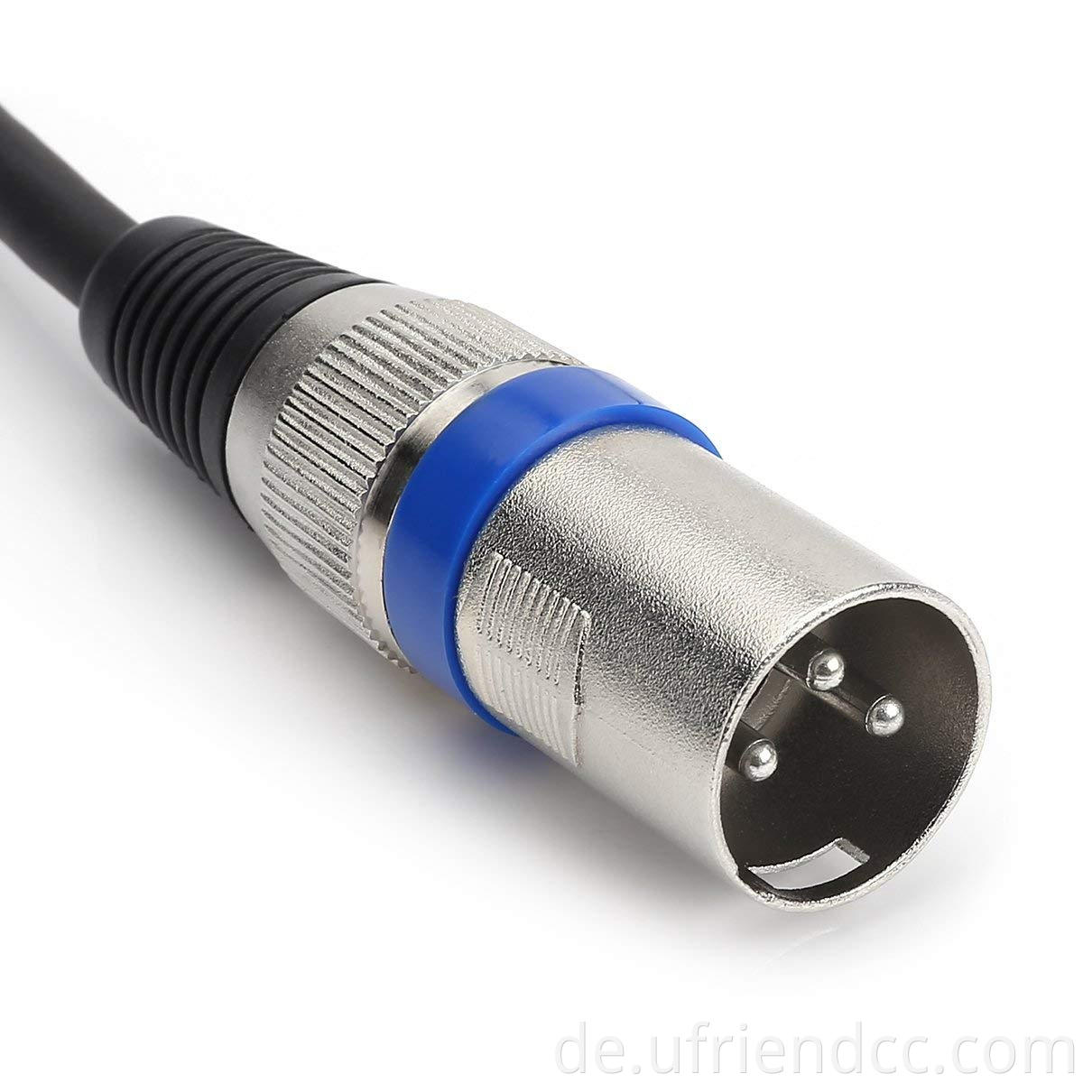 DMX -Signal Audio -Videokabel 1M 2 m 3 Pin XLR Männlich an weibliche Kabelstecker Mikrofon DMX -Kabel